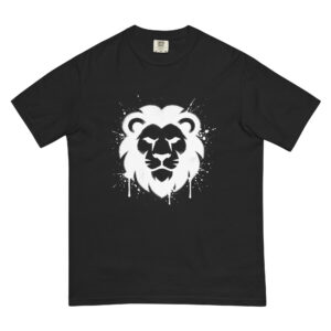Royal-Tee Lion Stencil Tee - Black