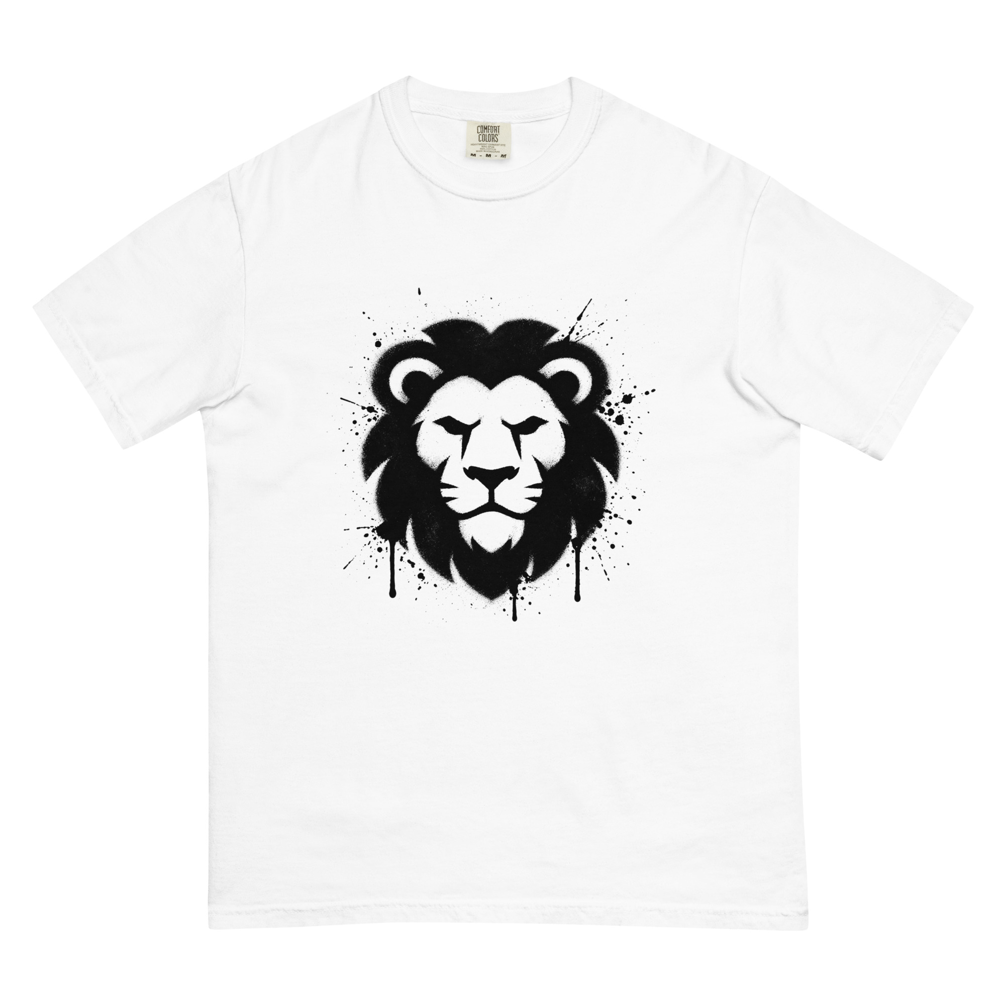 Royal-Tee Lion Stencil Tee – Sand - Image 2