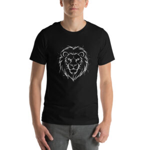 Royal-Tee Lion Outline Tee - Black