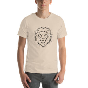 Royal-Tee Lion Outline Tee - Soft Cream