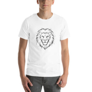 Royal-Tee Lion Outline Tee - White